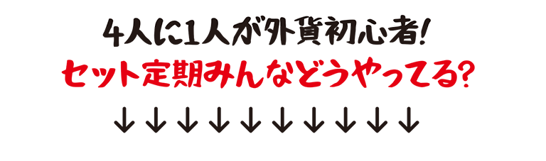 4人に1人が外貨初心者！セット定期みんなどうやってる？のイメージ